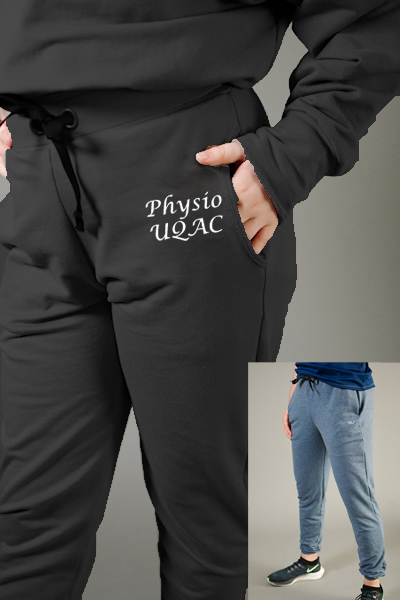 Vêtement Création Wissa fait 100% au Québec : Jogger de french-terry avec poches - Physio UQAC